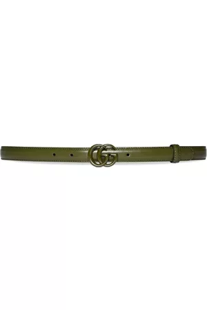 Gucci Mulher Cintos & Suspensórios - GG Marmont thin leather belt