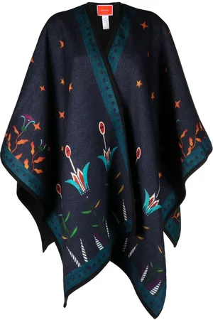 La DoubleJ Graphic-print poncho