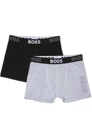 HUGO BOSS Menino Boxers - Logo-print boxer briefs set