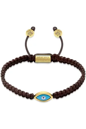 Nialaya Evil eye-charm braided bracelet