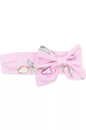 MONNALISA Menina Acessórios de Cabelo - Floral-print bow headband
