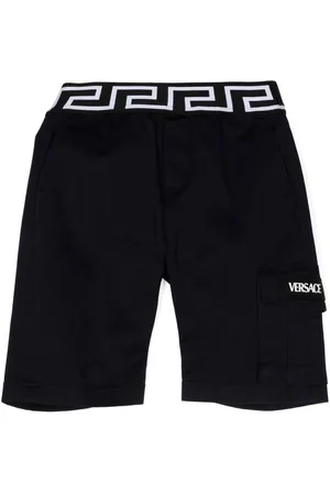 VERSACE Greca-waistband cargo shorts