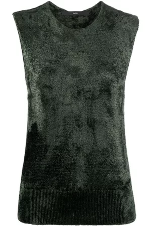 SAPIO Mulher Tops de Cavas - Textured sleeveless vest