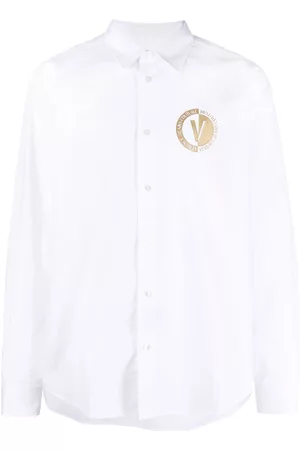 VERSACE Homem Camisa Formal - Logo print buttoned shirt