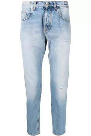 ELEVENTY Homem Calças de ganga Retas - Stonewashed tapered-leg jeans
