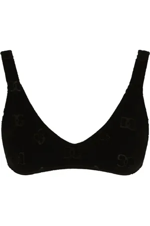 Dolce & Gabbana DG-logo flocked bralette top