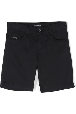 Emporio Armani Logo-plaque five-pocket shorts