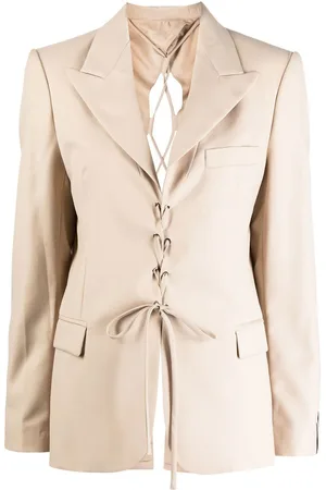 Rokh Laced open back tailored blazer