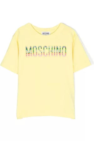 Moschino Menina T-shirts & Manga Curta - Logo-patch T-shirt