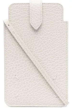 Maison Margiela Mulher Phones - Four-stitch leather phone pouch