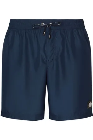 Dolce & Gabbana Logo-tag long-leg swim shorts