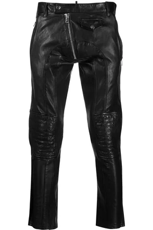 Dsquared2 Quilted leather trousers