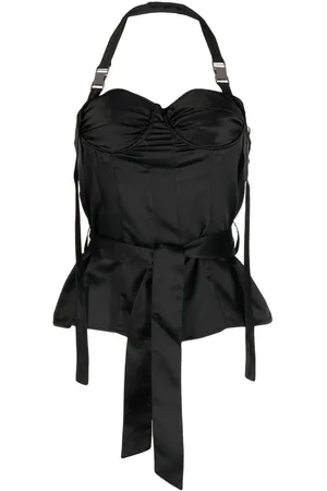 Rokh Bustier-detail halterneck top