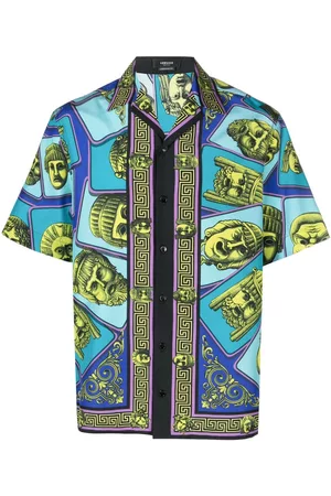 VERSACE Medusa-pattern print shirt