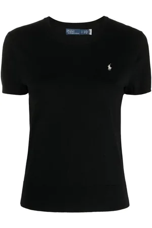 Ralph Lauren Logo-embroidered knitted T-shirt