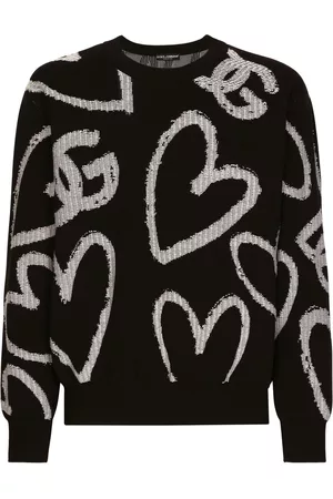 Dolce & Gabbana Homem Pullovers e Camisolas de Malha - DG logo-pattern jumper