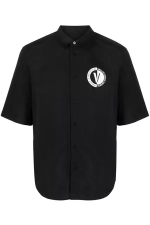 VERSACE Logo print short-sleeve shirt