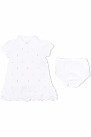 Ralph Lauren Logo-embroidered cotton dress