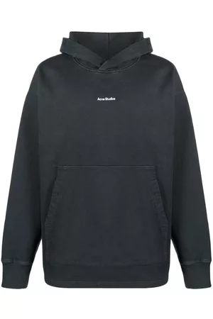 Acne Studios Homem Camisolas com capuz - Logo-print oversized hoodie
