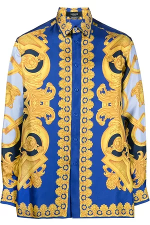 Versace Baroque-pattern print shirt