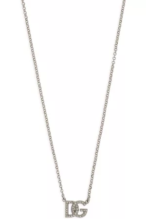 Dolce & Gabbana Logo-plaque pendant necklace