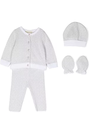 Michael Kors Conjunto Infantil - Logo-print knitted set