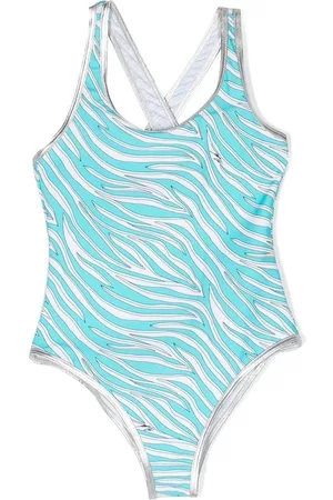 Michael Kors Menina Fatos de banho - Zebra-print sleeveless swimsuit