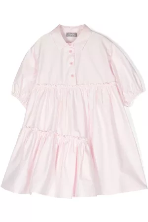 Il gufo Stretch cotton shirt maxi dress