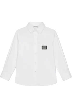 Dolce & Gabbana Logo-tag poplin shirt