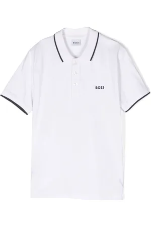 HUGO BOSS Logo-embossed polo shirt
