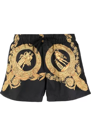 VERSACE Baroque-print swim shorts