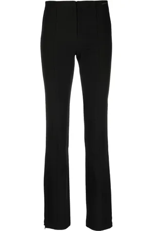 Calvin Klein Embroidered-logo high-waist trousers