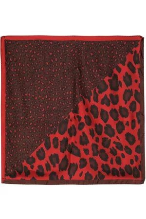 MULBERRY Leopard-print square scarf