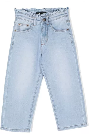 Molo Ruffled-detail straight-leg jeans