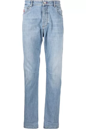 Brunello Cucinelli Mid-rise tapered-leg jeans