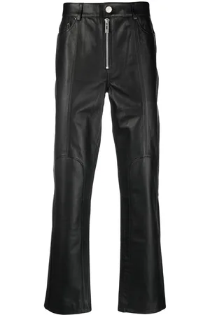 HAN Kjøbenhavn Calf-leather straight-leg trousers