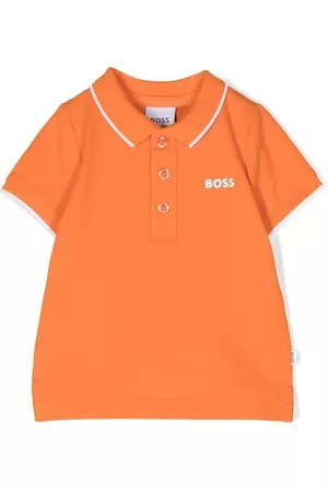 HUGO BOSS Logo print cotton polo shirt