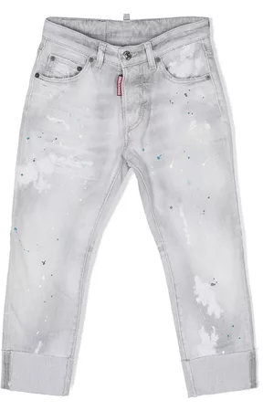 Dsquared2 Menino Calças de ganga Slim - Slim-cut distressed jeans