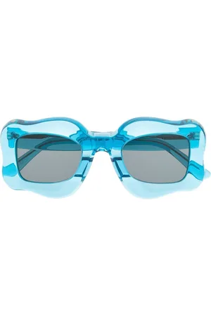 BONSAI Oversized curved-frame sunglasses