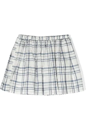 BONPOINT Plaid print skirt