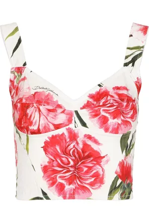 Dolce & Gabbana Floral-print bodice top