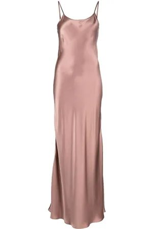 Voz Liquid slip satin dress