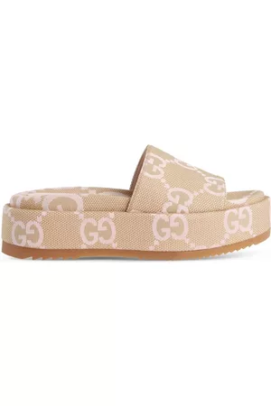 Gucci Maxi GG platform slide sandals