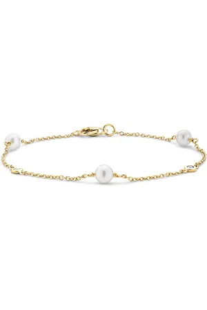 Pragnell 18kt yellow Sundance pearl and diamond bracelet