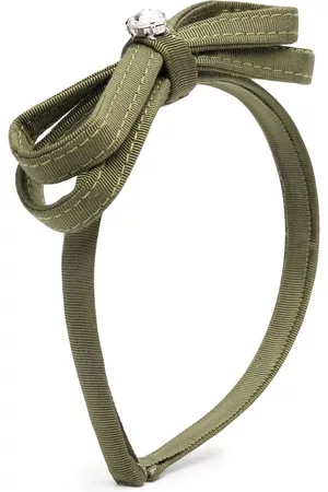 MONNALISA Bow-detail crystal-embellished headband