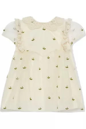 Gucci All-over floral embroidered dress