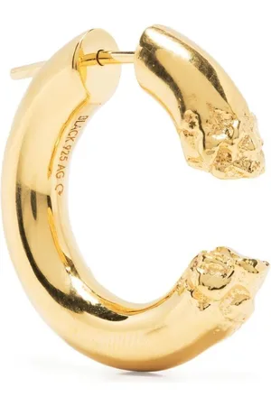 Maria Black Terra 24 textured hoop earring
