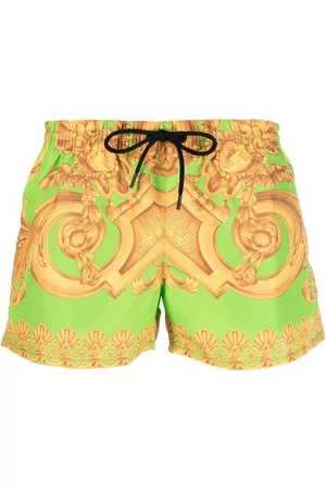 VERSACE Baroque-print swim shorts