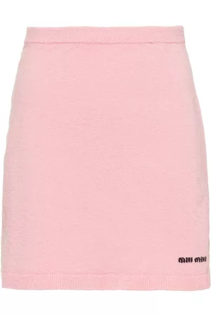 Miu Miu Cotton bouclé mini skirt