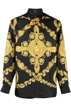 VERSACE Maschera Barocco print shirt